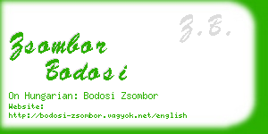 zsombor bodosi business card